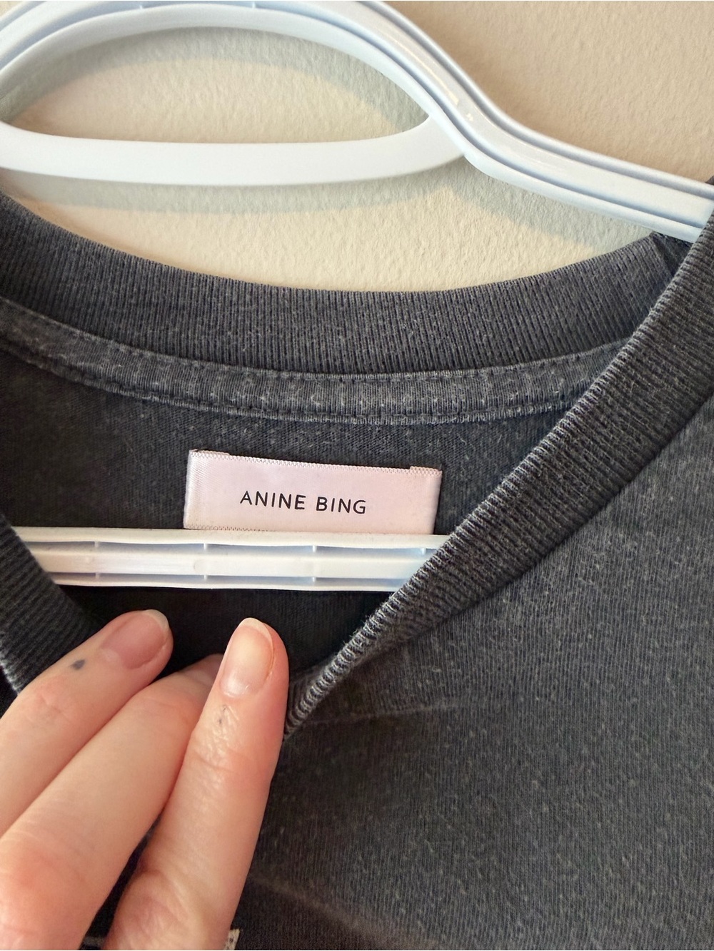 Anine Bing Black Graphic Lightning Tee - Picture 2 of 3